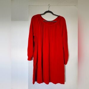 Lou & Grey Red T-shirt Sweater Dress